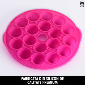 Forma Rotunda din Silicon pentru Cake Pops cu 18 Cavitati