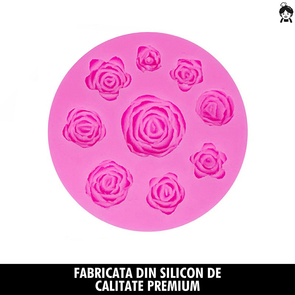 Forma de Silicon pentru 9 Trandafiri RoseGarden