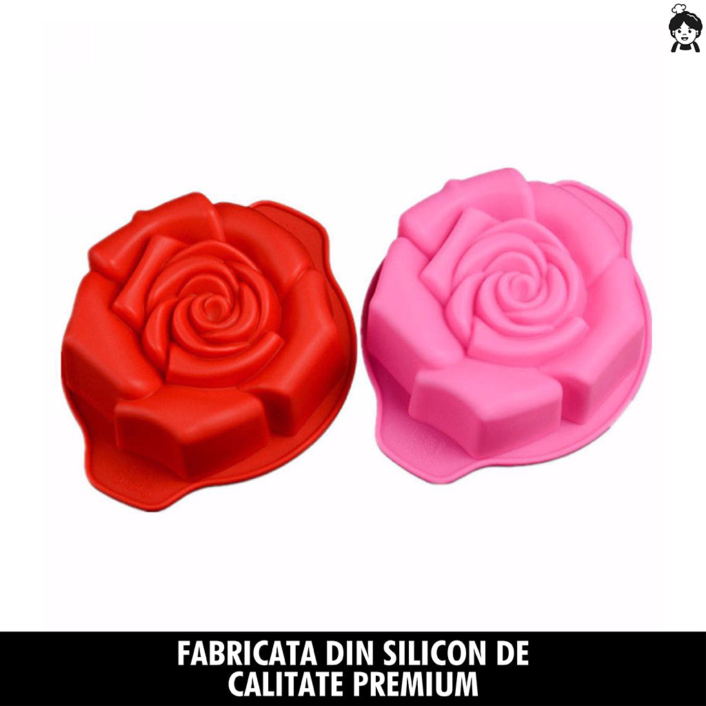 Forma de Silicon pentru Prajituri Trandafir